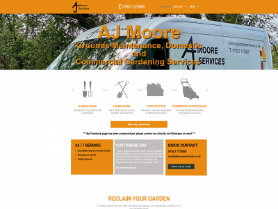 ajmooreservices.co.uk snapshot