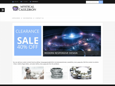 mysticalcauldron.com snapshot