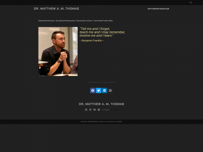 matthewamthomas.com snapshot