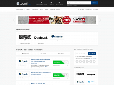 sconti.one snapshot