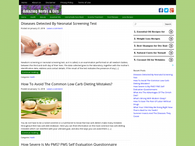 amazingherbsandoils.com snapshot