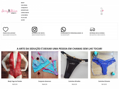 sexyshineintimates.com.br snapshot
