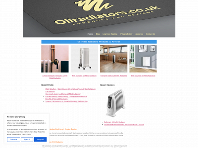 oilradiators.co.uk snapshot