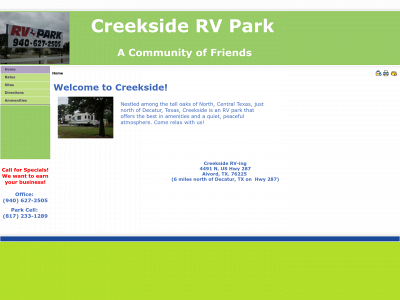 creeksiderving.com snapshot