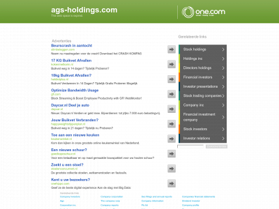 ags-holdings.com snapshot