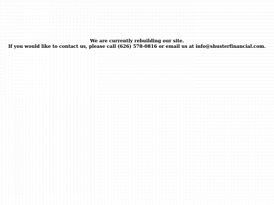 shusterfinancial.com snapshot