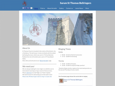 sarumstthomasbells.co.uk snapshot