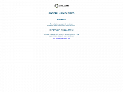 sosf.nl snapshot