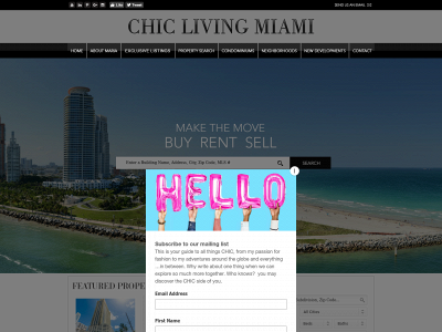 www.chiclivingmiami.com snapshot