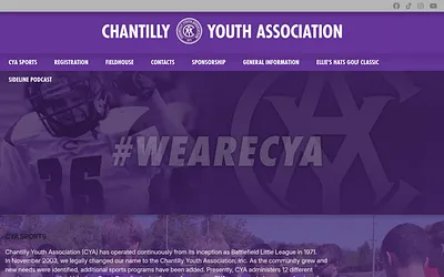 www.chantillyyouth.org snapshot