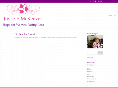 joyceemckeever.com snapshot