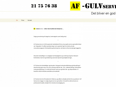 afgulvservice.dk snapshot
