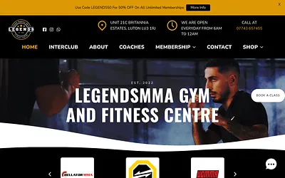 legendsmma.uk snapshot