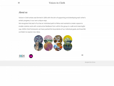 www.voicesincloth.uk snapshot