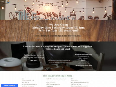 www.freerangecafe.co.uk snapshot