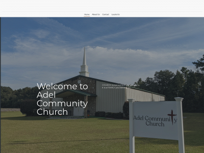 adelcommunitychurch.org snapshot