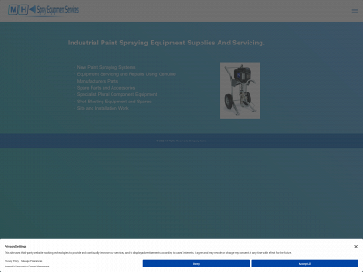 mhsprayequipmentservices.co.uk snapshot