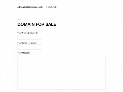 adrenalinesportswear.co.uk snapshot