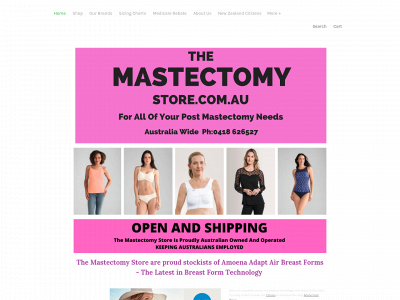 www.themastectomystore.com.au snapshot