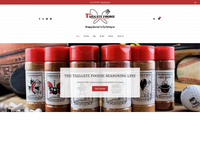 thetailgatefoodie.com snapshot