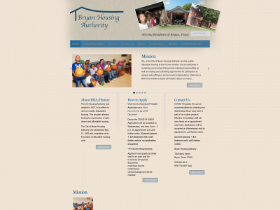 bryanhousingauthority.com snapshot