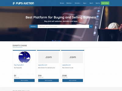 flipsauction.com snapshot