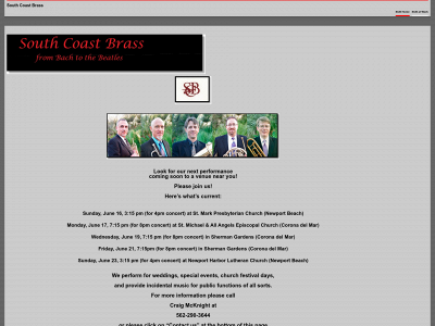 southcoastbrass.com snapshot