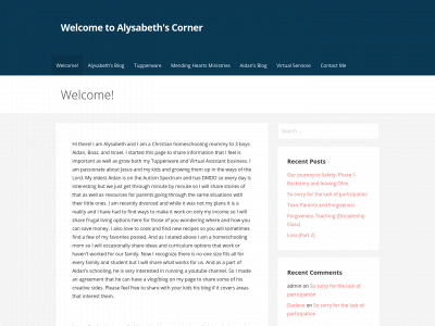 alysabethscorner.com snapshot