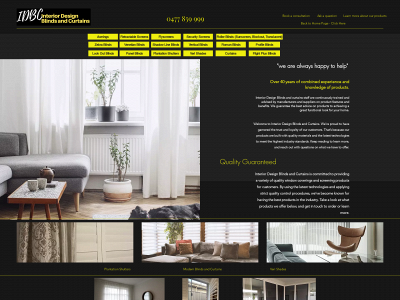 interiordesignblindsandcurtains.com snapshot