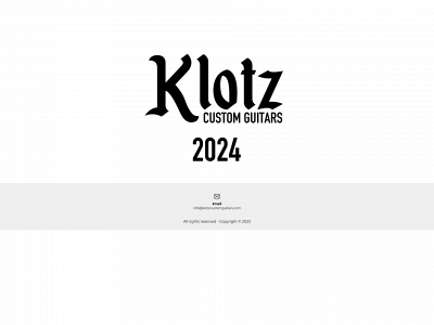klotzcustomguitars.com snapshot