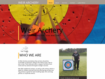weirarchery.co.uk snapshot