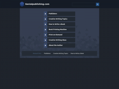 genialpublishing.com snapshot
