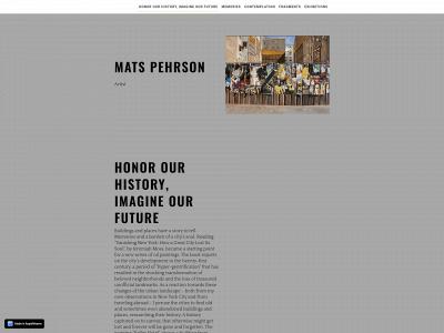 matspehrson.com snapshot