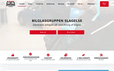 bilglasgruppenslagelse.dk snapshot