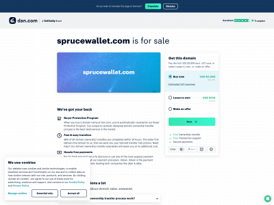 sprucewallet.com snapshot