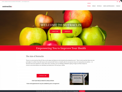 nutraclin.com snapshot