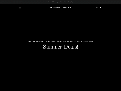 seasonalniche.com snapshot