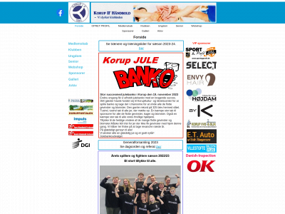 koruphaandbold.dk snapshot