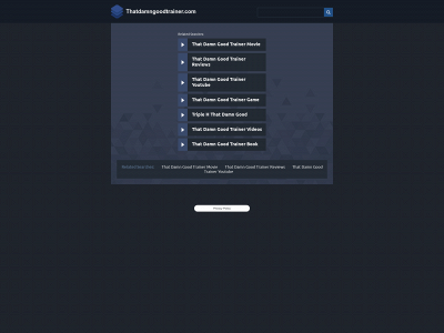 thatdamngoodtrainer.com snapshot