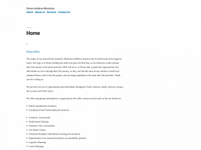 divinitiative.org snapshot