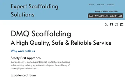 dmqscaffolding.co.uk snapshot