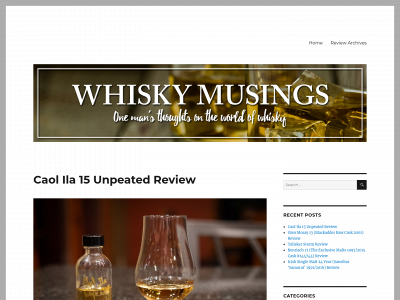whiskymusings.com snapshot