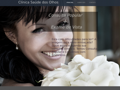 clinicasaudedosolhos.com snapshot