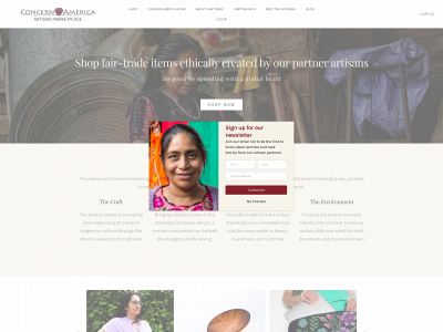 marketplace.concernamerica.org snapshot