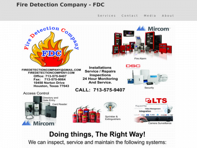 firedetectioncompany.com snapshot