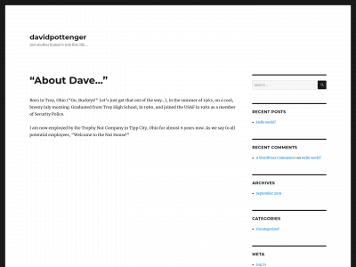 davidpottenger.com snapshot
