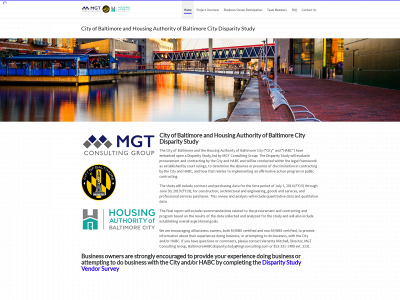 cityofbaltimore-habcdisparitystudy.com snapshot