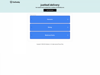 justleaf.delivery snapshot