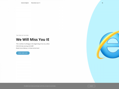 wewillmissyouie.com snapshot