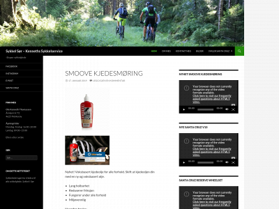 sykkelsor.no snapshot